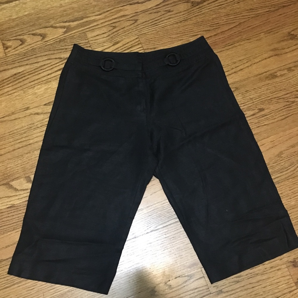 Casual Linen black shorts